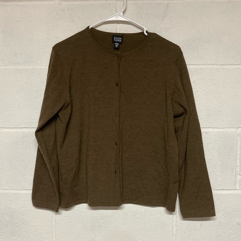 Eileen Fisher Brown Cardigan